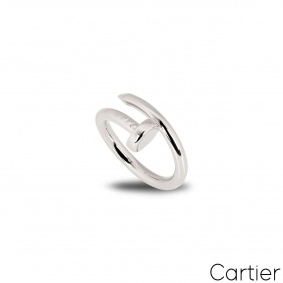 Cartier White Gold Plain Juste un Clou Ring Size 57 B4099200 Cartier White Gold Plain Juste un Clou Ring Size 57 B4099200